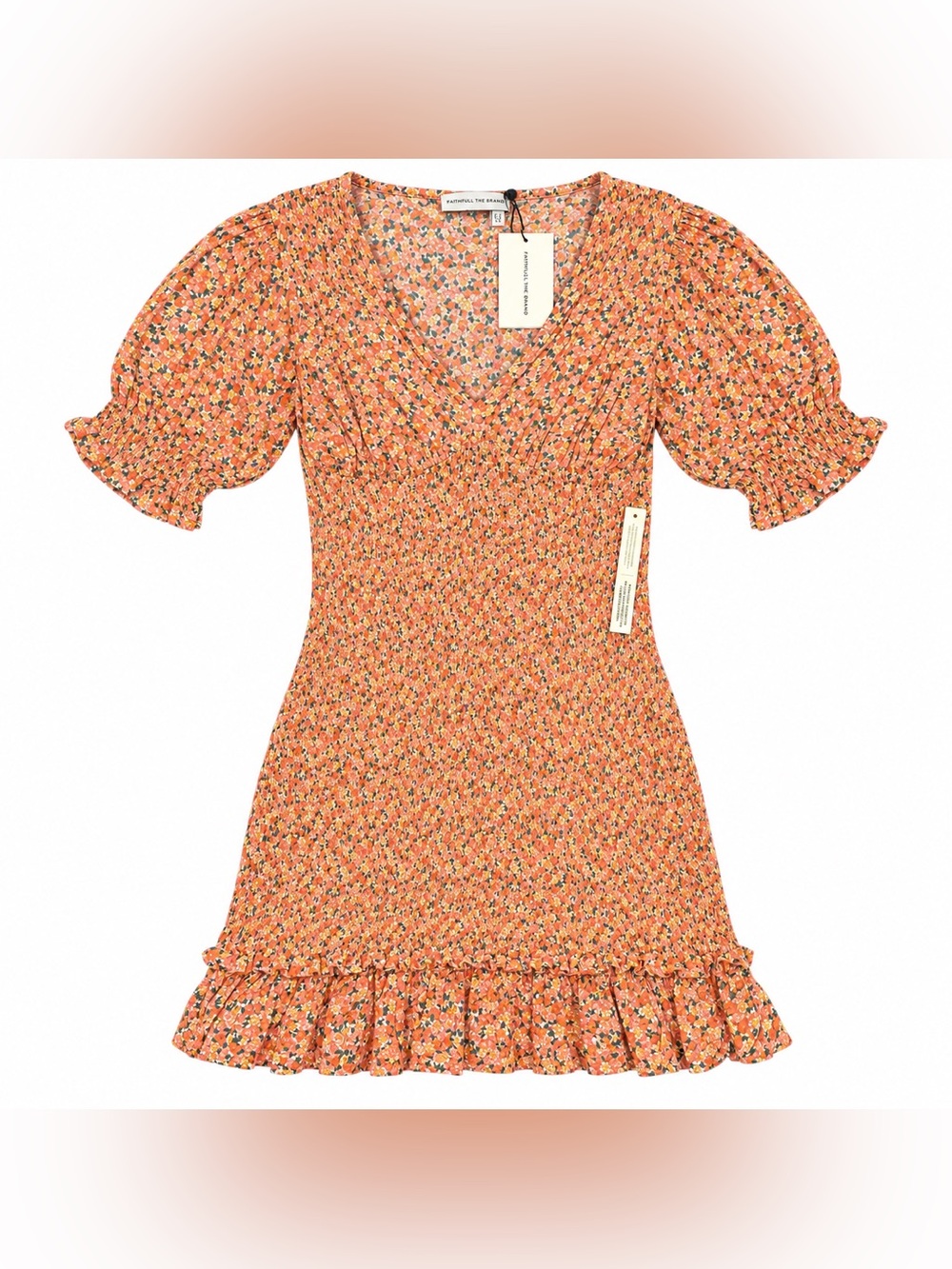 NWT Faithfull the Brand Margherita Mathiola Floral Mini Dress M